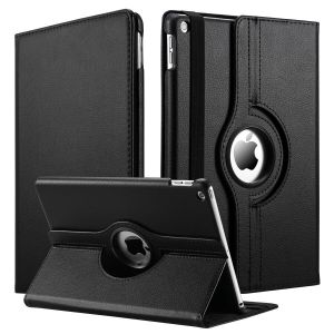 Rotating Leather Case For Ipad 2/3/4 Black