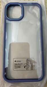 Clear Case with Dark Blue Edges for iPhone 12/12 Pro