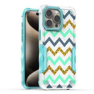 Hybrid Shockproof Case for iPhone 13/14 - Zigzag