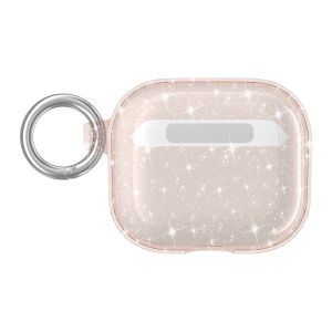 For AirPods 3 Glitter Shimmer Transparent Hybrid Case Cover - Gold