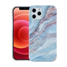 Apple iPhone 12/12 Pro Matte Design Hard TPU Case - Blue