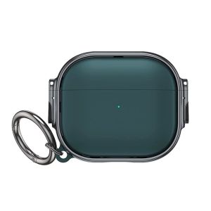Electroplate Secure Lock Clip Shockproof Case for AirPod 4th Gen - Green