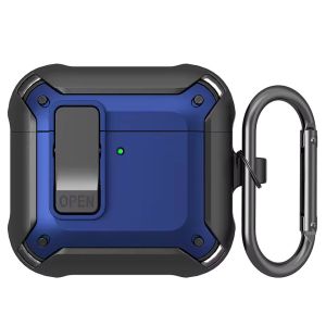 Lock Case Shockproof Full Body Protective Cover for AirPods 4th Gen - Blue