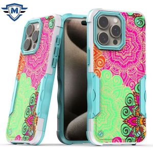 For iPhone 14  METKASE Premium Exquisite Design Hybrid in Slide-Out Package - Mandala