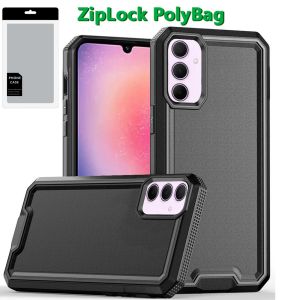 [PolyBag] For Samsung Galaxy A26 Rank Tough Strong Modern Fused Hybrid - Black