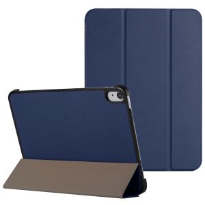 For Samsung Galaxy Tab S9 / S9FE / S10FE Trifold Magnetic Closure PU Leather Case Cover - Blue
